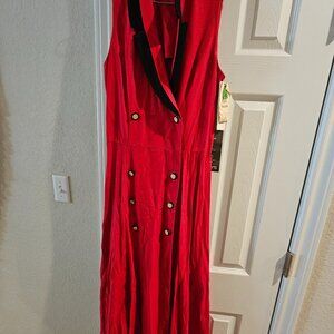 Vintage Julian Taylor Red Dress